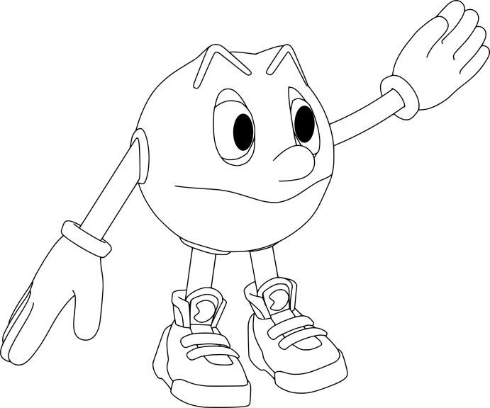 Pacman coloring page