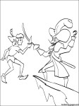 Peter Pan And Hook coloring page