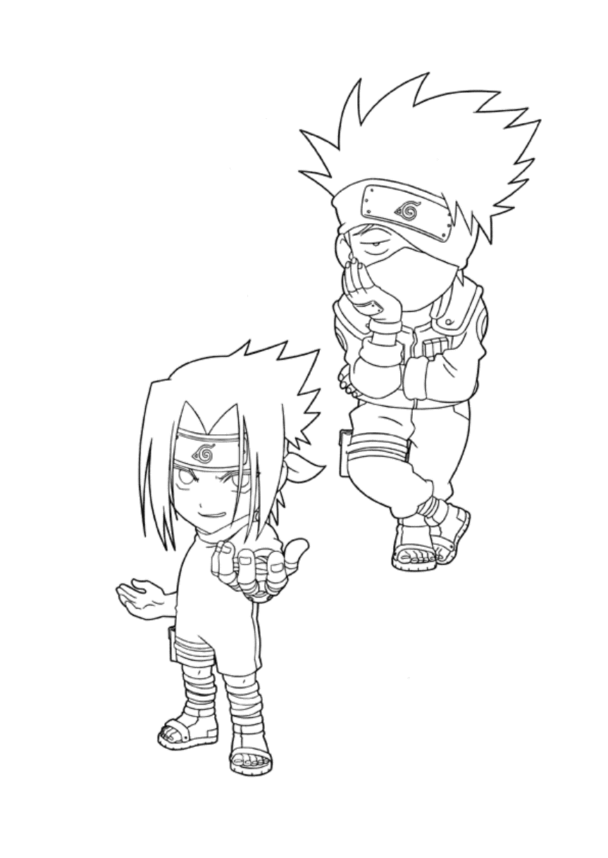 Little Naruto coloring page