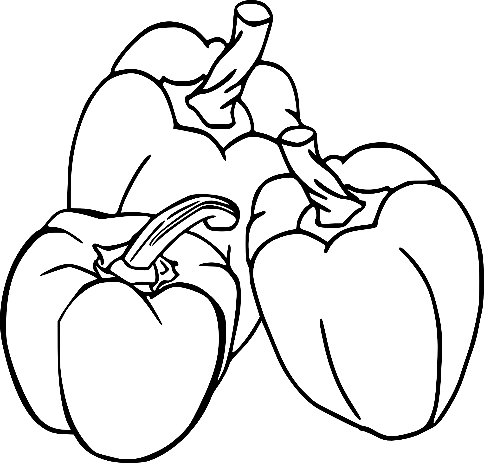 Bell Pepper coloring page