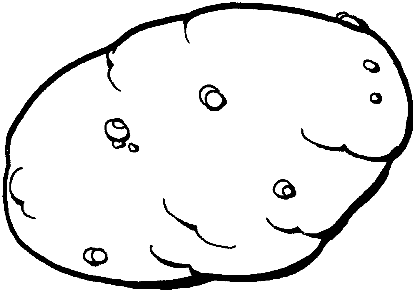 Potato coloring page