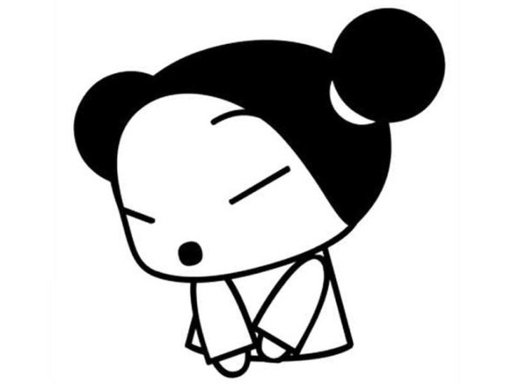 Pucca coloring page