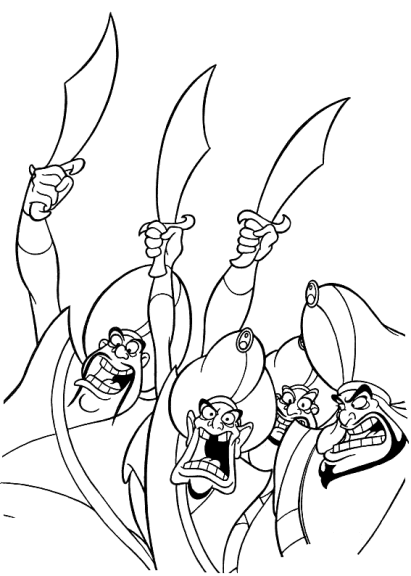 Razoul Aladdin coloring page