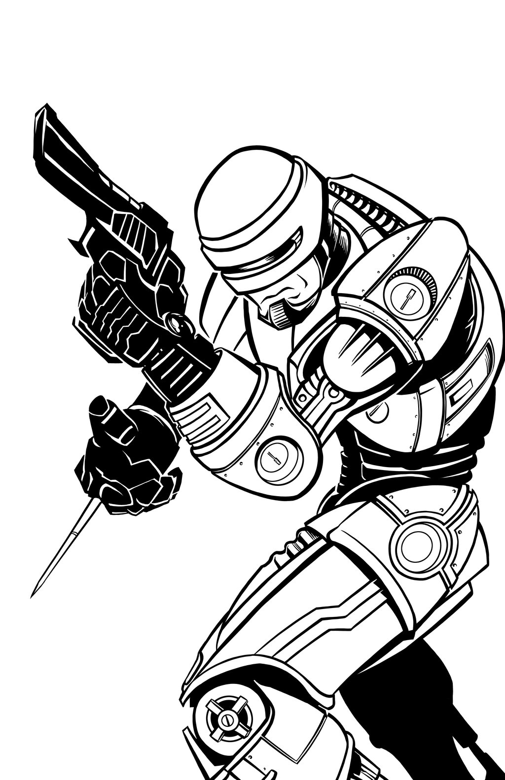 Free Robocop coloring page