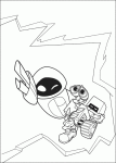 Wall E Robot coloring page