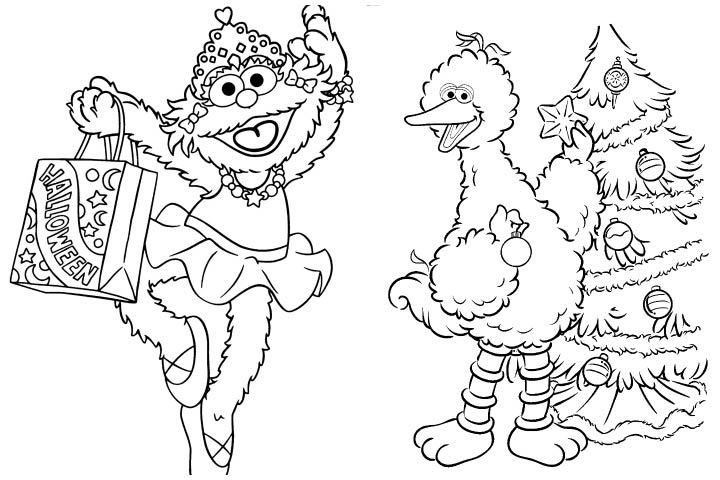 Disegno di Sesame Street da colorare