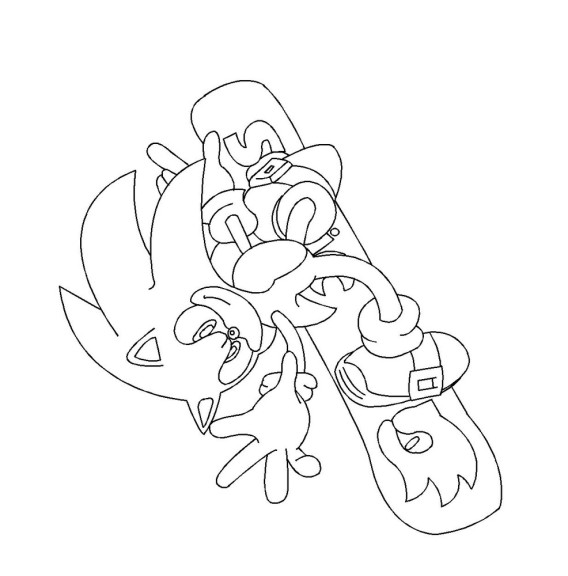 Sonic Olympic Games coloring page