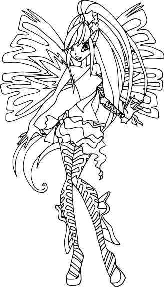 Coloriage Stella Sirenix