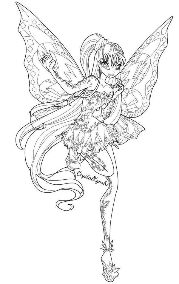 Stella Tynix Winx coloring page