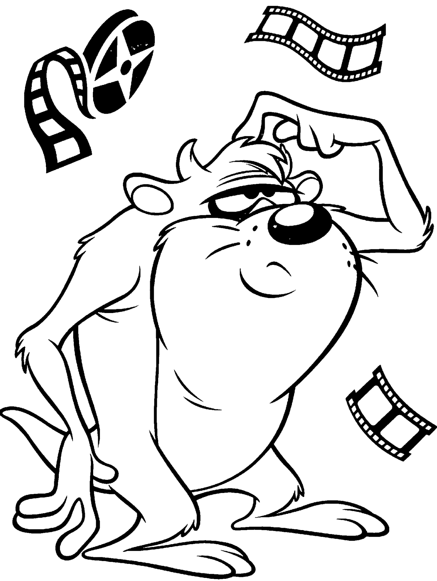 Taz The Diavolo Della Tasmania Coloring Page