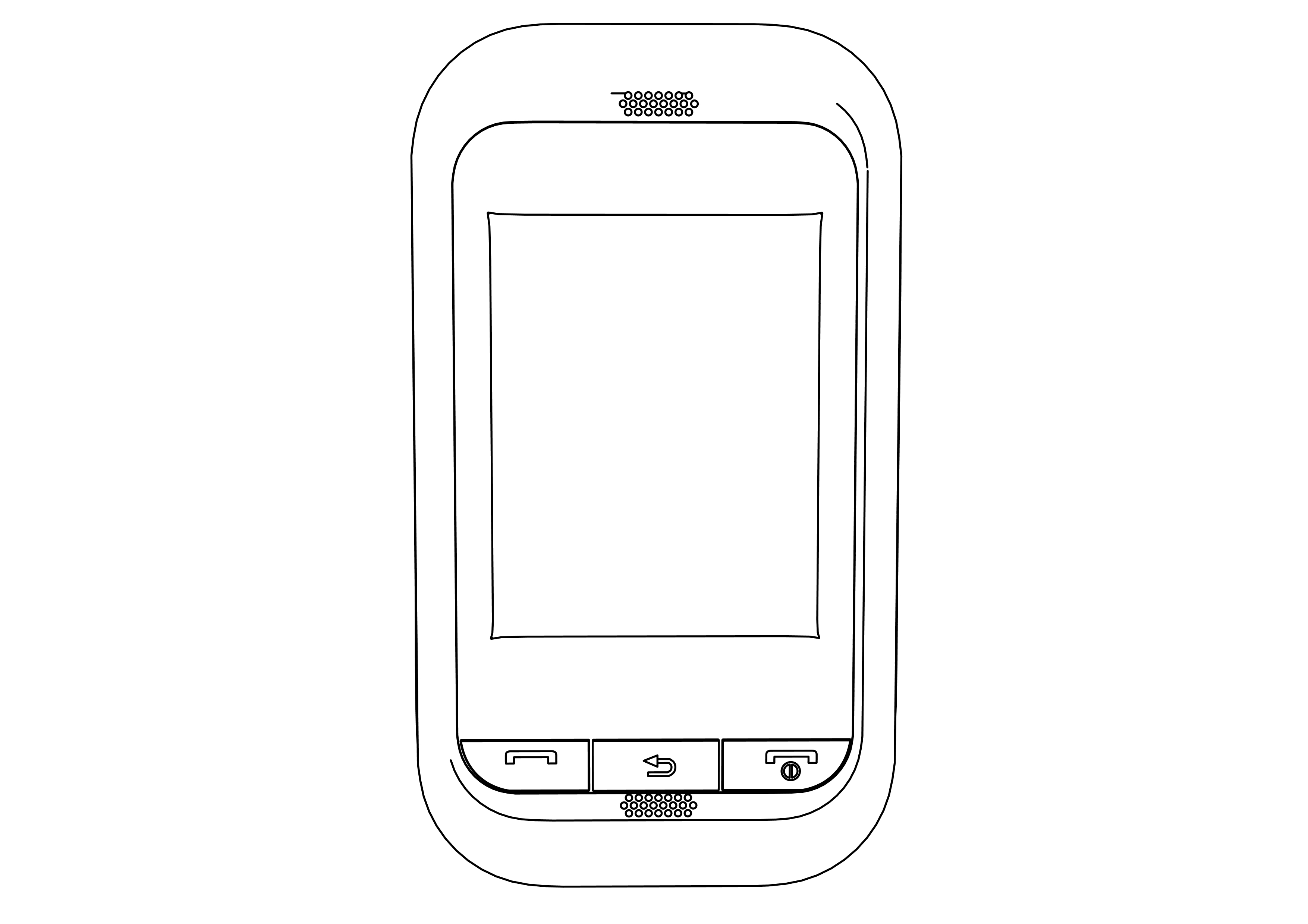 Cell Phone coloring page