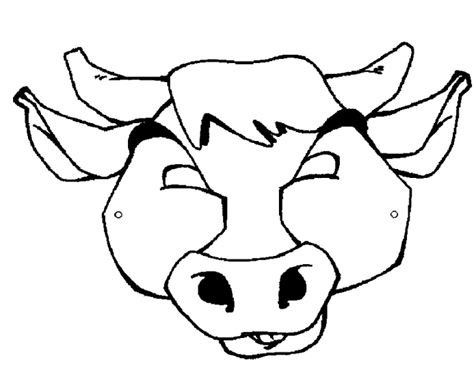 Bulls Head coloring page