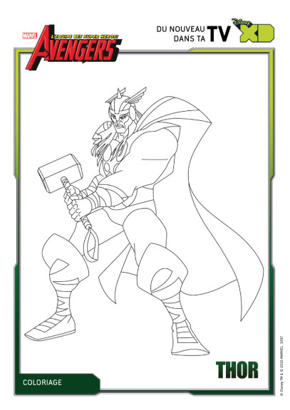 Thor coloring page