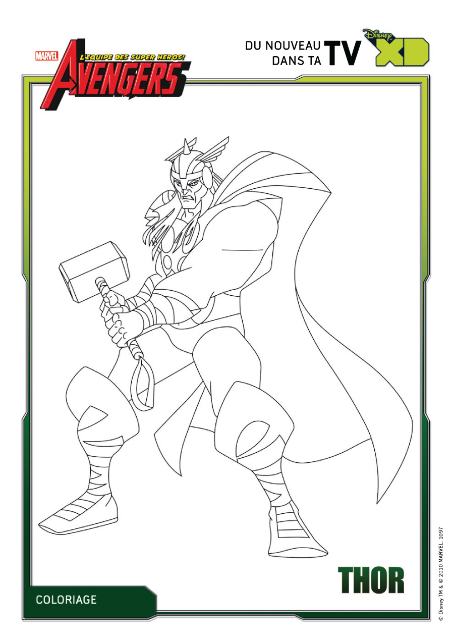 Thor coloring page