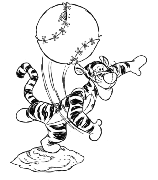 Tigger coloring page