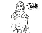 Disegno di Violetta Disney da colorare