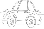 Free Child Car coloring page