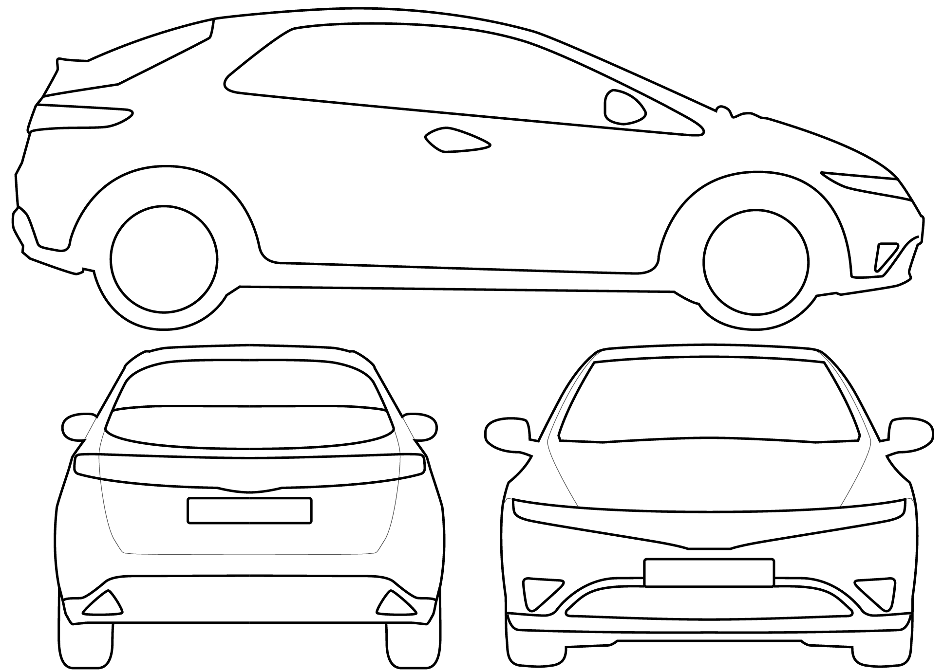 Disegno di Honda Auto da colorare