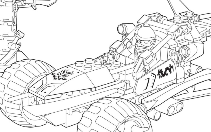 Ninjago Car coloring page