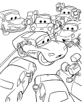 Cars coloring page