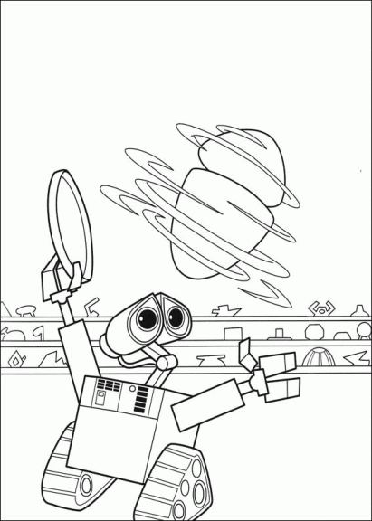 Disney Wall E coloring page