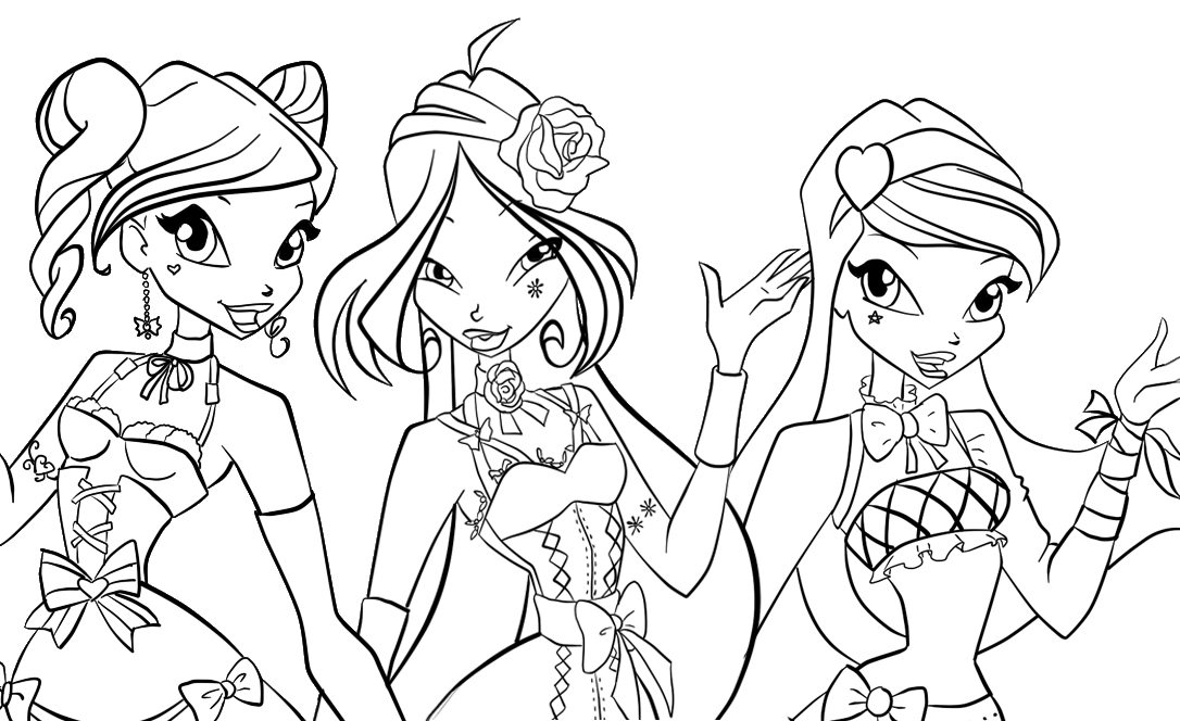 Free Winx Club coloring page 2