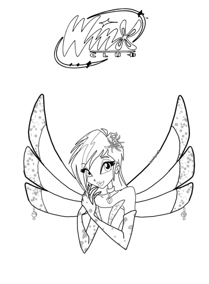 Free Winx Club coloring page
