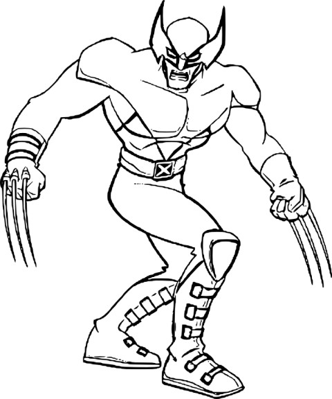 X Men Wolverine coloring page