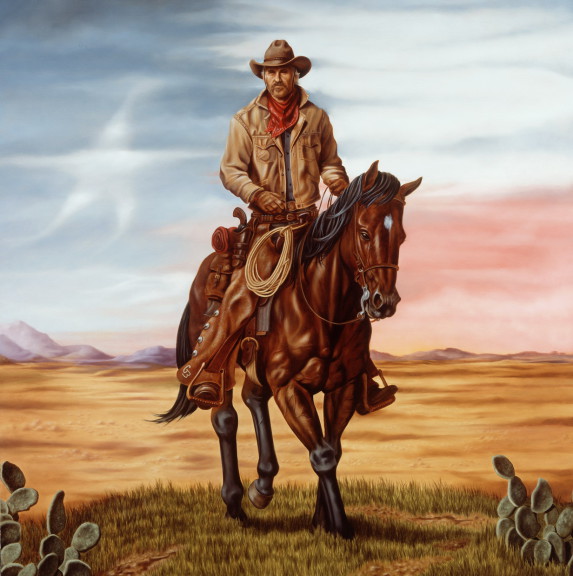 Disegno di Cowboy Western da colorare