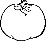 Tomato drawing and coloring page