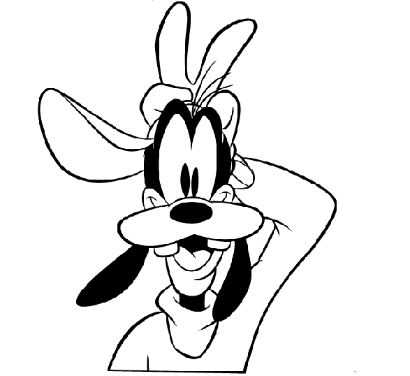 Goofy Disney coloring page