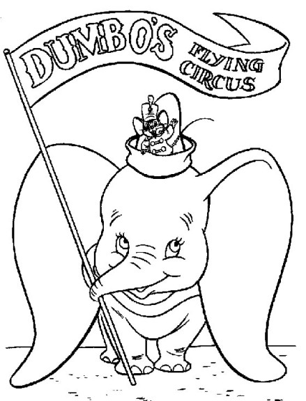 Dumbo coloriage