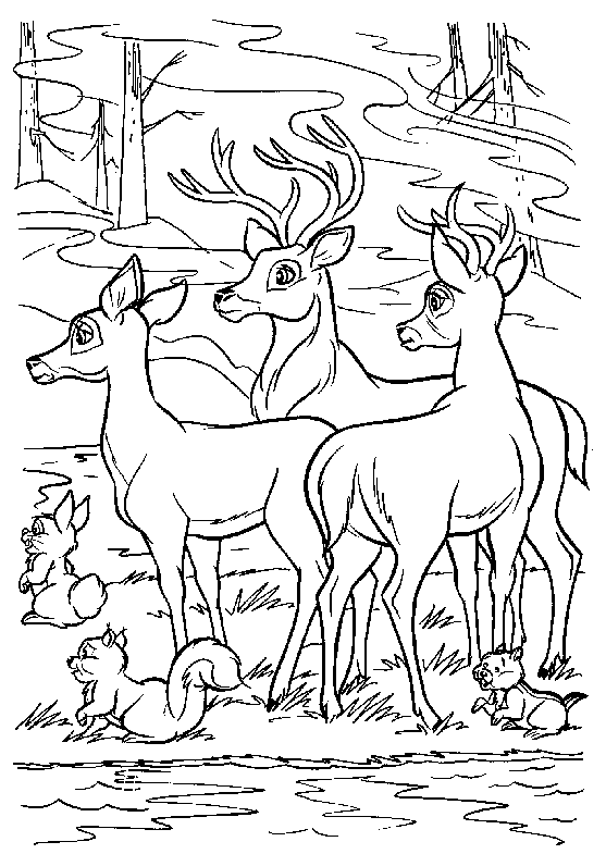 Fawn Fawn coloring page