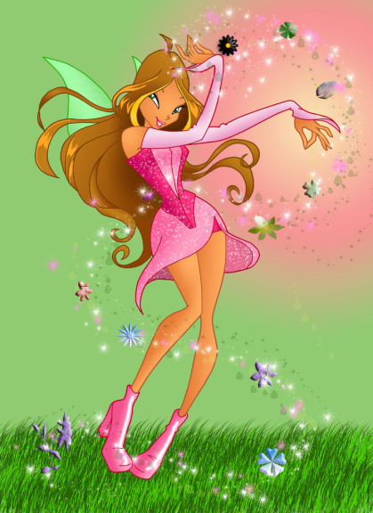 Disegno di Flora Charmix Winx da colorare