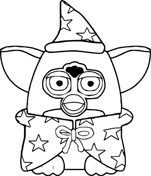 Furby Free coloring page