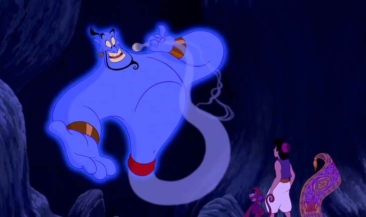 Pagina Di Aladdin Consegna Il Genio Da Colorare