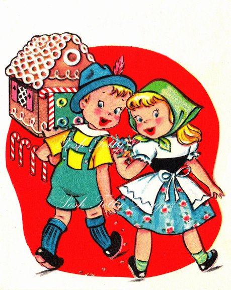 Disegno di Hansel e Gretel da colorare