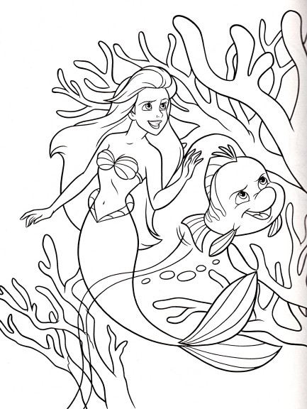 The Little Mermaid Disney coloring page