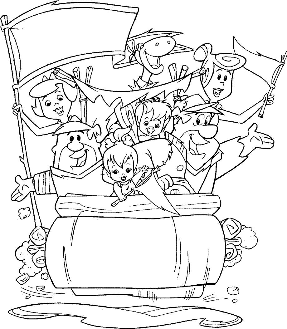 The Free Flintstones coloring page