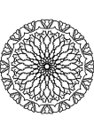 Mandala adulte coloriage