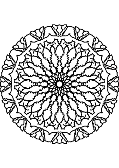 Adult Mandala coloring page