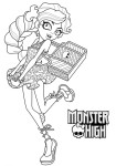 Monster High Schoolgirl coloring page