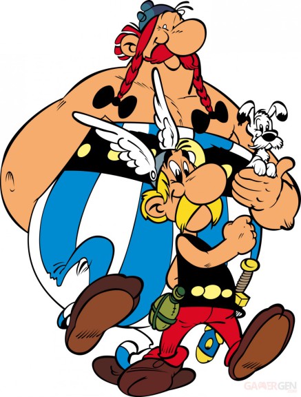 Disegno di Obelix e Idefix da colorare