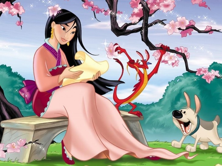 Pagina Di Principessa Hua Mulan Da Colorare