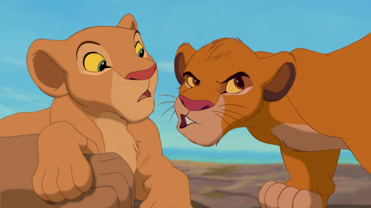 Disegno di Simba e Nala Disney da colorare