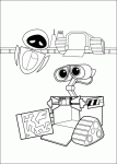 Wall E drawing and coloring page