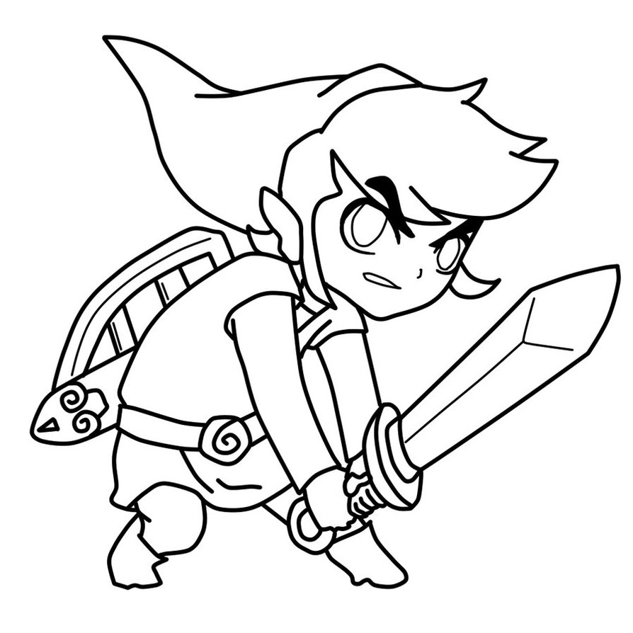 Zelda Free Zelda coloring page