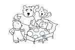 Goldilocks And The Three Bears Free coloring page