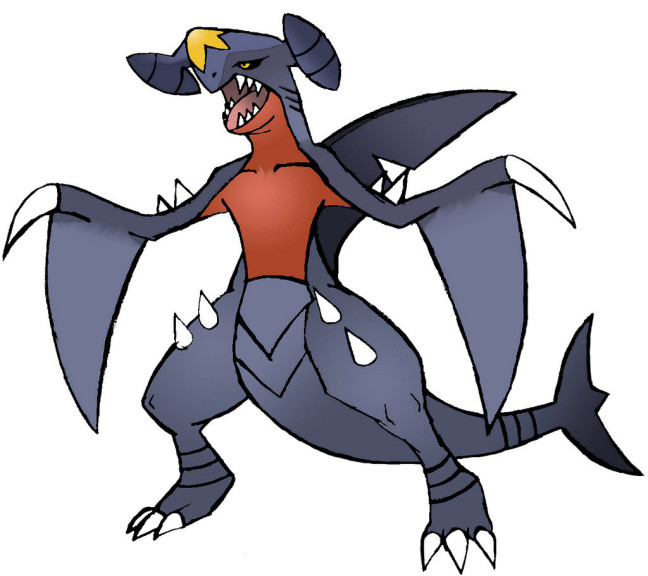 Disegno di Pokemon Garchomp da colorare