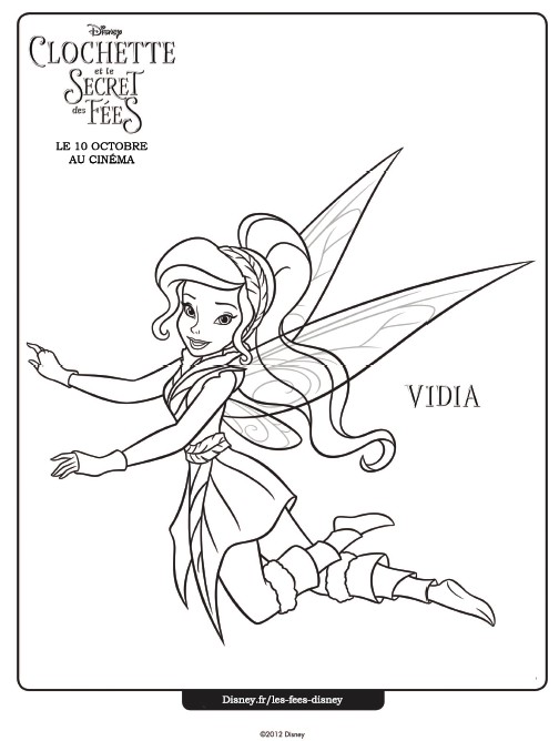 Tinkerbell And The Secret Of The Fairies Free coloring page